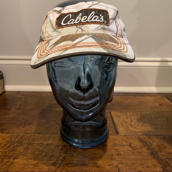 Cabela's Accessories Cabelas Visor Hatcap Ap Snow Camo Print New